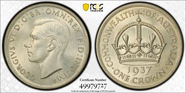 1937 Crown KM-34  Ag MS64