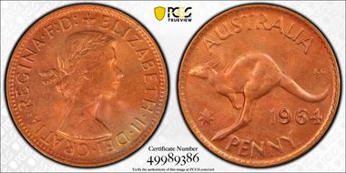 1964 Y. (p) 1D MS64RD