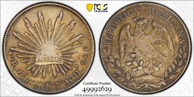 1896-Zs FZ 8 R Zs82 AU58