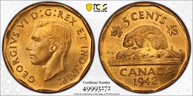 1942 5C Tombac MS64
