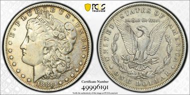 1888-O $1 VAM 4, Hot Lips N1