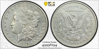 1879-S $1 VAM 9, Rev. of 1878 N1