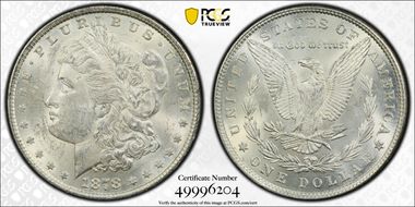 1878 8TF $1 MS61