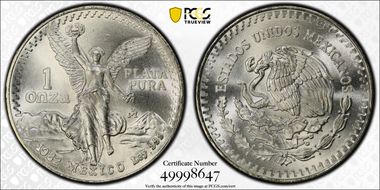 1982-Mo Onza Libertad Ag MS67