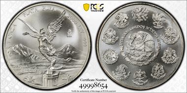 2000-Mo Onza Libertad Ag MS69