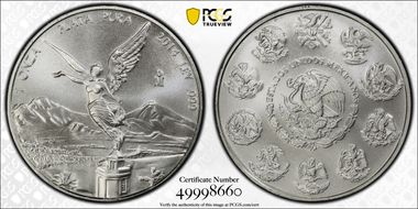 2014-Mo Onza Libertad Ag MS70