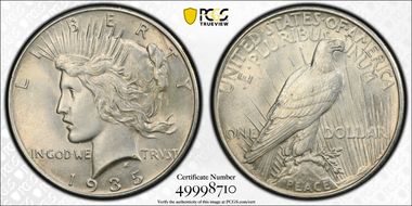 1935 $1 AU58