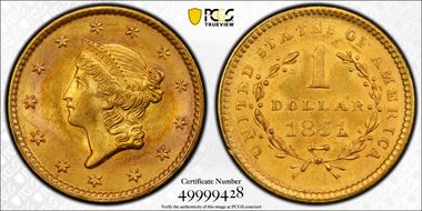 1851 G$1 MS64