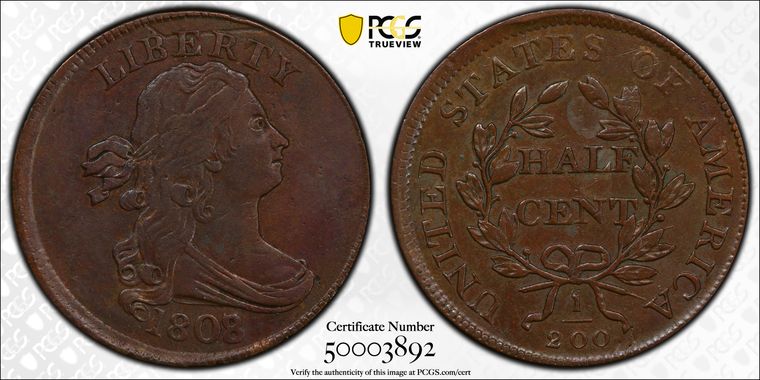 Cert 50003892 - Coin Image