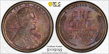 1917 1C Doubled Die Obverse MS63BN