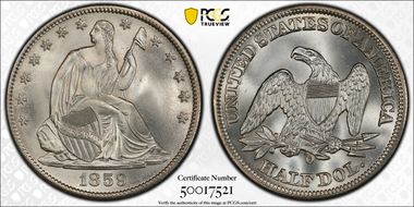 1859-O 50C MS67