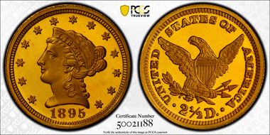 1895 $2.50 PR66+ DCAM