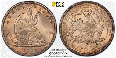 1873-CC 50C No Arrows MS65