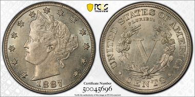 1887 5C MS64