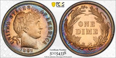 1897 10C PR68+ CAM