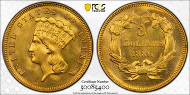 1880 $3 MS64