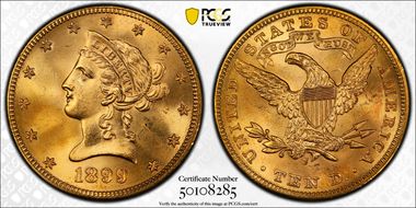 1899-S $10 MS65