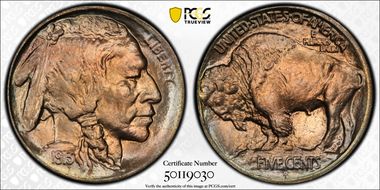 1913-D 5C Type 1 MS67+