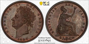 1826 1/4D Small Head S-3825 PR65BN