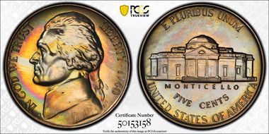 1940 5C Reverse of 1940 PR68