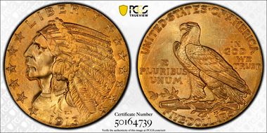 1913 $5 MS65