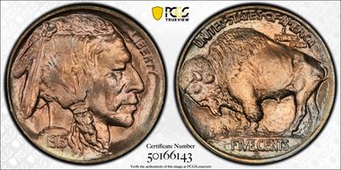 1913-D 5C Type 1 MS67+