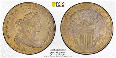 1800 $1 BB-196, 12 Arrows AU55