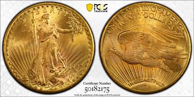 1927 $20 MS66+