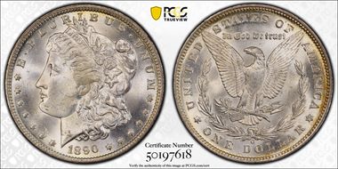 1890-O $1 MS65