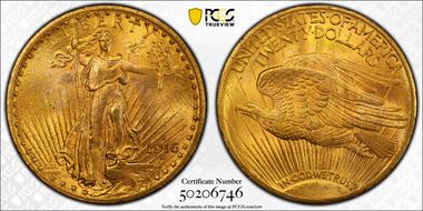 1916-S $20 MS65