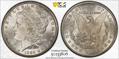 1884-CC $1 MS66