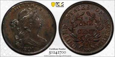 1801 1C S-216 MS63BN