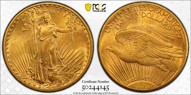 1908-S $20 MS64