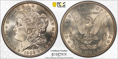 1903 $1 MS67+