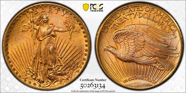 1911-D/D $20 RPM, FS-501 MS65