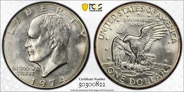 1974-D $1 MS64