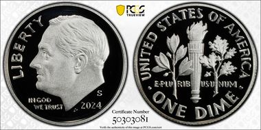 2024-S 10C Silver First Strike PR70DCAM