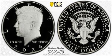 2024-S 50C Silver First Strike PR70DCAM