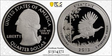 2015-S 25C Kisatchie NP - Silver PR69DCAM