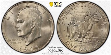 1971-D $1 MS66
