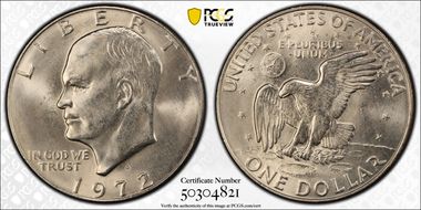 1972-D $1 MS65