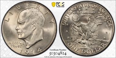 1974-D $1 MS65