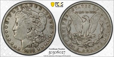 1888-O $1 Doubled Die Obverse VF25