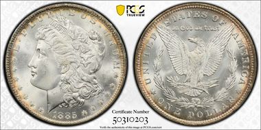 1885-O $1 MS66