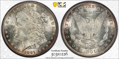 1891 $1 MS63