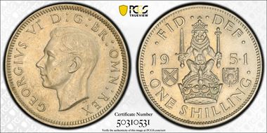 1951 Shil S-4109 Scottish Rev AU58