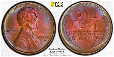 1949-D/D 1C RPM FS-501 MS66RB