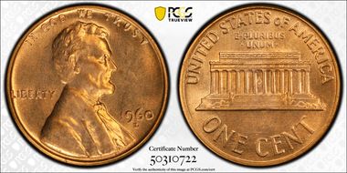 1960-D/D 1C Large Date, RPM, FS-502 MS65RD