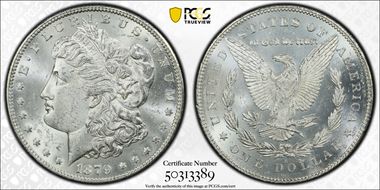 1879-S $1 Reverse of 1878 MS62