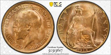 1918 1/2D S-4056 MS65RD